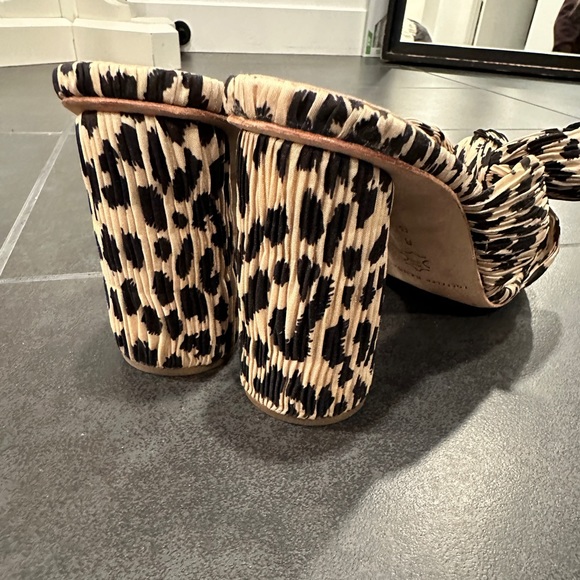Loeffler Randall penny heel leopard print sz 8 - Picture 4 of 6